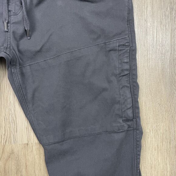 DU/ER Pants Mens 36x29 Gray T2X Slim Fit Jogger Drawstring Elastic Cuff Pockets - Picture 3 of 12